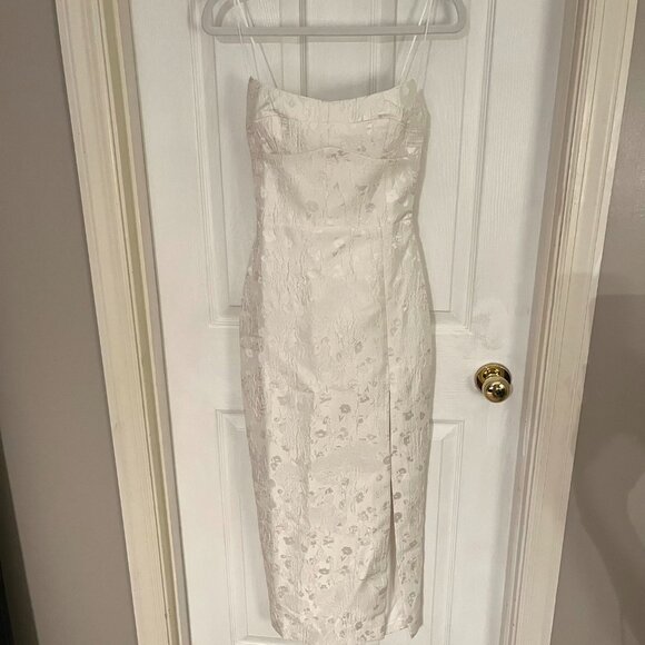 Amanda Uprichard Midi Dress - White / XS - Picture 2 of 3